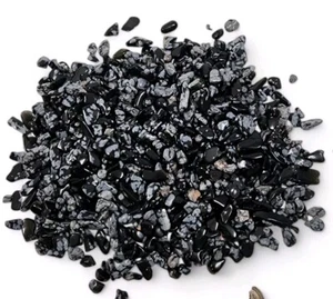 Chips pulidas de obsidiana copo de nieve Oregon 54,2 gramos - Imagen 1 de 1