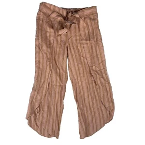Pantaloni Patagonia Garden Island canapa gamba larga crop wrap taglia XS boho hippie J15 - Foto 1 di 4