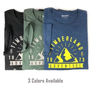 Timberland Men's Short Sleeve Mountain Adventure Graphic T-Shirt A1KWU - Picture 1 of 14
