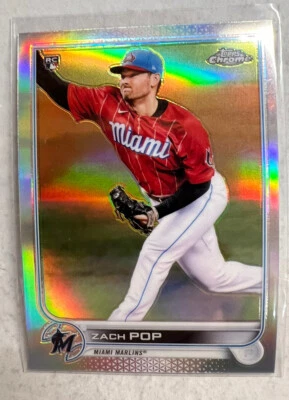 2022 Topps Chrome Zach Pop R/C Refractor - Image 1 of 2