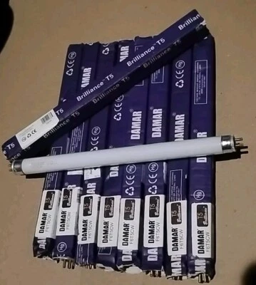 (9) DAMAR - Brilliance T5 FLUORESCENT MINI LIGHT BULB 6W F6T5CW - Image 1 of 4