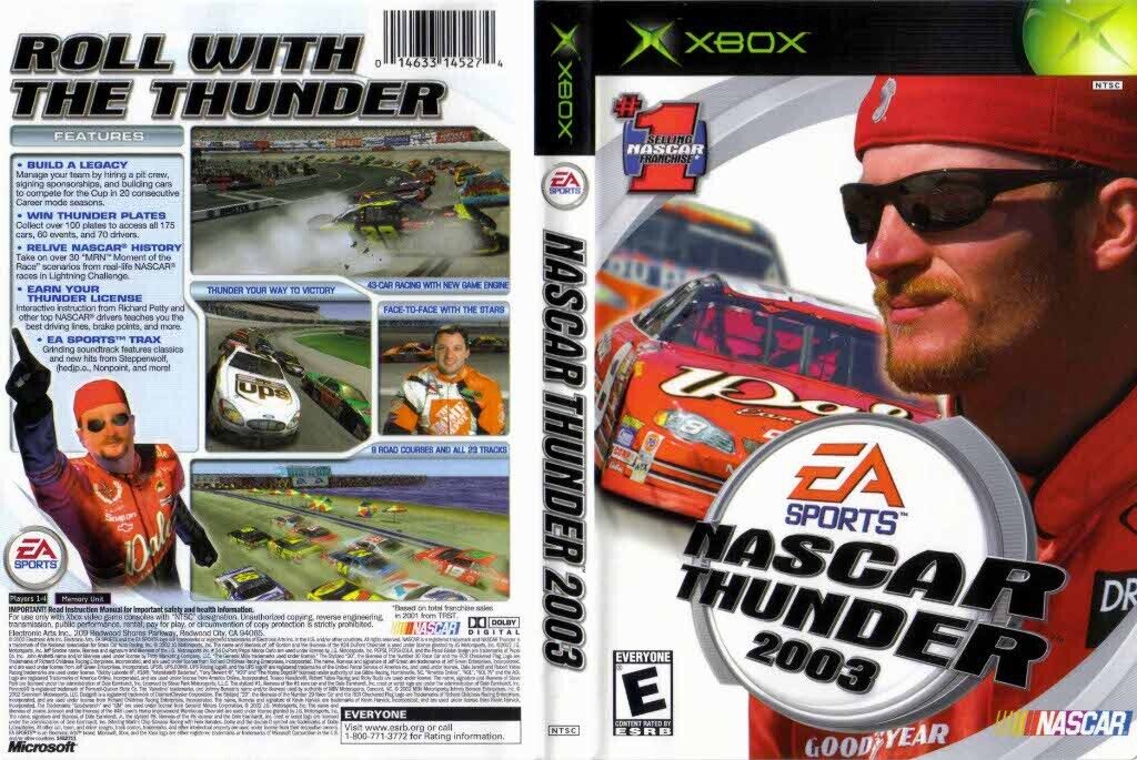 NASCAR Thunder 2003 (Microsoft Xbox, 2002) Tested Working
