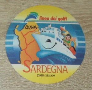 Alter Aufkleber | Sticker Sardegna - linea dei golfi - Sardinien Fähre - Picture 1 of 1