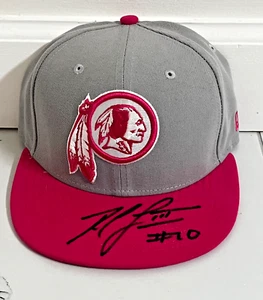 Robert Griffin III Signed Pink Breast Cancer Awareness NFL Redskins Hat - PSA - Picture 1 of 4