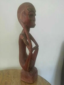 Wooden Statue. Indonesian. Statue Wooden Isle Leti - Sculpture Yene - Picture 1 of 6
