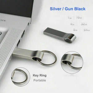 Mini chiavetta USB 3.0/2.0 64 GB 32 GB 8 GB 2 GB 1 GB unità flash metallo disco pendirve - Foto 1 di 12