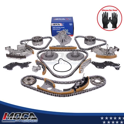 Kit de cadena de distribución piñón VVT con bomba de agua para 05-09 Audi A4 A6 Quattro 3,2 L Foto 1 de 4