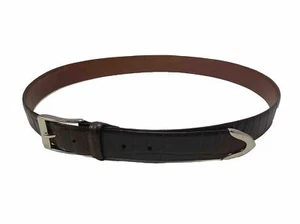 JoS.A.BANK Brown Fine Italian Leather Dress Belt  M Size 40 Western Hardware - Picture 1 of 7