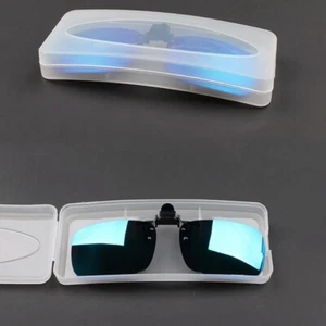 Square polarized clip men's polarized driver mirror glasses clip - Picture 1 of 27
