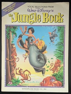 Walt Disney's The Jungle Book Sheet Music & Artwork 1990 Wonderland Music Co - Picture 1 of 6