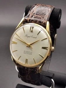 Orologio Vintage Royal Orient Antishock Top Model 14K Gold Filled Carica Manuale - Foto 1 di 15
