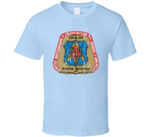 Kingston Carpenters Union US Trade Unions Trendy Worn Look T Shirt - Picture 1 of 1