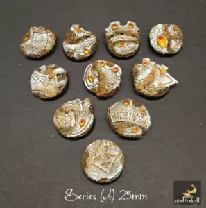 25mm RESIN BASES ELDAR RUINS (SERIES A) 10 pcs AOS - Picture 1 of 5