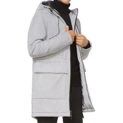 Michael Kors Men's Kors X Tech Reflective Silver Primaloft Anorak Jacket $598 - Image 1 of 4