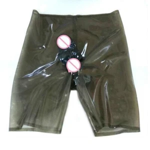Gummi Latex Transparent Schwarz Pant Underwear Leggings Sexy Hosen Size XS-XXL - Picture 1 of 2