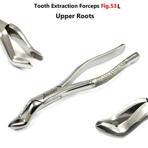 Tooth Extractor Forceps Extraction Dental Surgical Forceps Fig. 53L Upper Molar  - Picture 1 of 3
