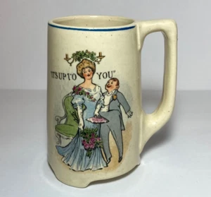 "Taza de novedad de cerámica Roseville ""It's Up To You" - Imagen 1 de 18