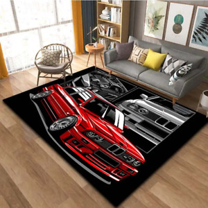 BMW E30 Racing car pattern design carpet for living room bedroom door mat home