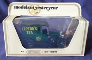 MATCHBOX MODELS OF YESTERYEAR 1927 TALBOT LIPTON'S TEA VAN - Picture 1 of 5