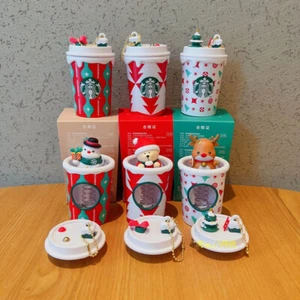 Neu 2022 Starbucks China rot süß Nachtlicht Weihnachtsgeschenk Ornament - Bild 1 von 24