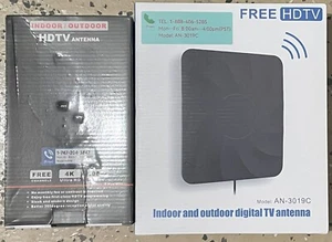 Lot 2 X TV Television HD HDTV Antenna Indoor Outdoor - NEW - Picture 1 of 1