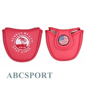 USA Pebble Beach Golfschläger Mallet Putter Head Cover mit Magnetverschluss - Bild 1 von 19