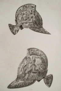BOURGUIGNOTTE DORIA ITALIE XIVe SIECLE ROCKSTUHL 1835 GRAVURE RUSSIE ARMES R3937 - Picture 1 of 4