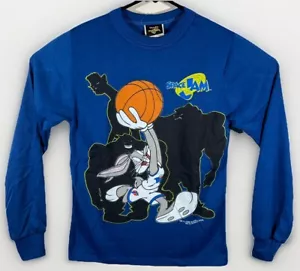 Vintage 1996 Space Jam Pajamas Looney Tunes Bugs Bunny Vs The Monstars Boys 10 - Picture 1 of 10