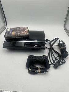 Sony PlayStation 3 Console Backwards Compatible 80GB CECHE01 PS3 Fat Bundle - Picture 1 of 12