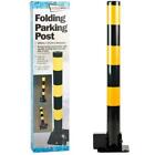 Lockable Parking Barrier Folding Car Park Bollard Security Driveway Post 3 Keys