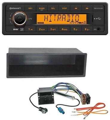Continental 1DIN DAB MP3 AUX USB Autoradio für VW Polo, Lupo, Fox, Passat, T5 - Bild 1 von 4