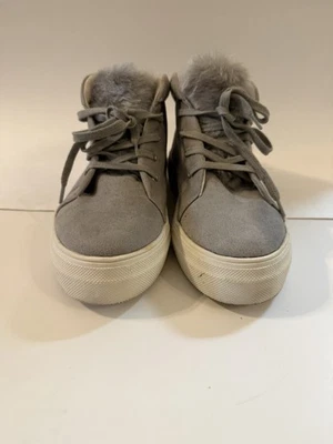 Zapatillas altas grises de gamuza sintética MIA Tillie talla 8,5 Foto 1 de 4