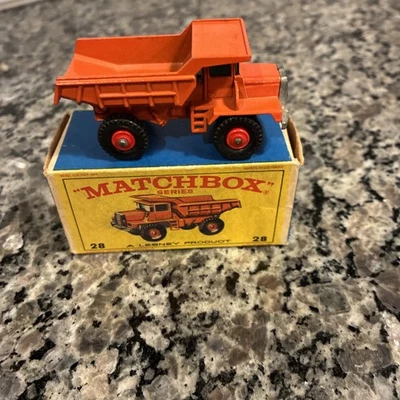 Vintage Matchbox Lesney Mack Dump Truck #28 Original Box  #4 - Image 1 of 4