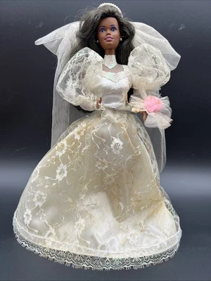 Muñeca Barbie Ultimate Wedding Fantasy Dream Barbie 1989 afroamericana Foto 1 de 4