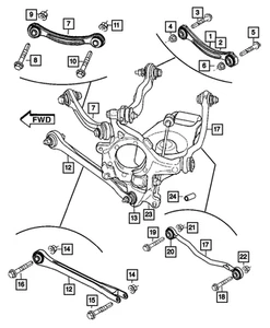 Genuine Mopar Tension Link Assembly 68206294AB - Picture 1 of 4
