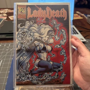 Lady Death 1/2 + The Odyssey # 1-4 , 7 Exemplare Gold Foil Chaos! Comics - Bild 1 von 12