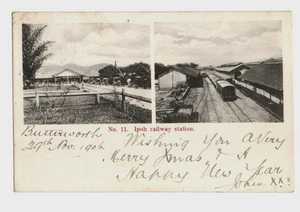 Malaysia. Ipoh Railway Station. Perak. Posted at Butterworth in 1906. - Picture 1 of 2