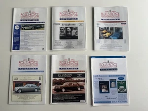 Rolls-Royce / Bentley Enthusiasts' Club Advertiser Magazine ~ 6 x 2003 Issues - Imagen 1 de 1