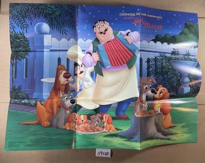 Póster promocional del 50 aniversario de Walt Disney La dama y el vagabundo 119C40 Foto 1 de 3