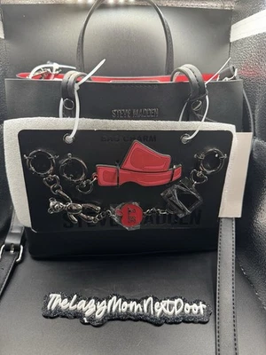 РЕДКАЯ STEVE MADDEN BVALLEY ПОДВЕСКИ СУМКА ВЕРХНЯЯ РУЧКА СУМОЧКИ РЕМЕНЬ С ЯРЛЫКАМИ - Изображение 1 из 4