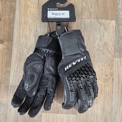 REV'IT! Sand 4 Motorcycle Gloves Black Extra Small XS Protective Riding Gear - Image 1 of 4