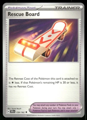 Rescue Board 159/162 Uncommon Normal NM Pokemon SV05: Temporal Forces - Image 1 of 2