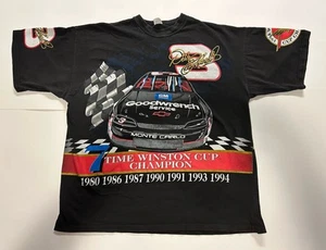 Vintage DALE GAINHARDT SR T-SHIRT NASCAR 7 TIME CHAMPION AOP ALL OVER PRINT 2XL - Bild 1 von 8