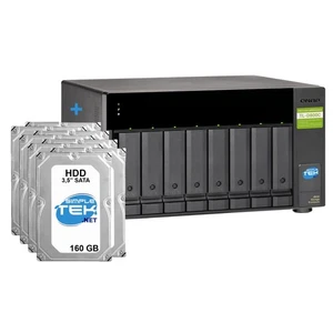 QNAP TL-D800C 8-bay Usb-C Nas 8 Slot 3,5/2,5 " HDD 1280gb (8x160 Refurbished - Picture 1 of 9