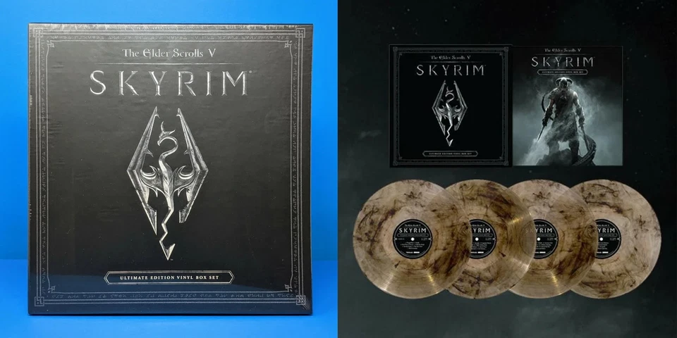 Skyrim Ultimate Edition Vinyl Record Soundtrack 4 LP Paarthurnax Box Set VGM OST - Image 1 of 4
