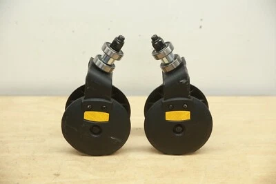 PAIR 6" Front / Rear Caster Wheel Tire FORKS for Quantum J4 Power Chairs -- V2 - Image 1 of 4