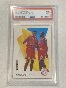 1991 Skybox Michael Jordan/Scottie Pippen Card Psa 9!!! - Picture 1 of 2