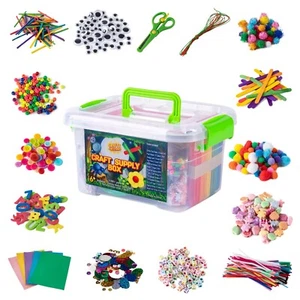 Jumbo Arts & Crafts Kit Box - Juego de suministros de arte de 2.000+ piezas (para edades 6+) - Imagen 1 de 5
