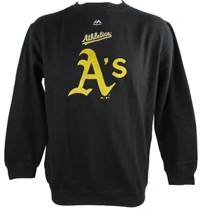 Sudadera Oakland Athletics MLB Majestic cuello redondo para hombre - Imagen 1 de 5