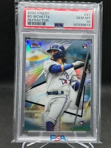 Tarjeta de novato Bo Bichette 2020 Topps Finest REFRACTOR RC PSA 10 gemas como nueva #27 - Imagen 1 de 2
